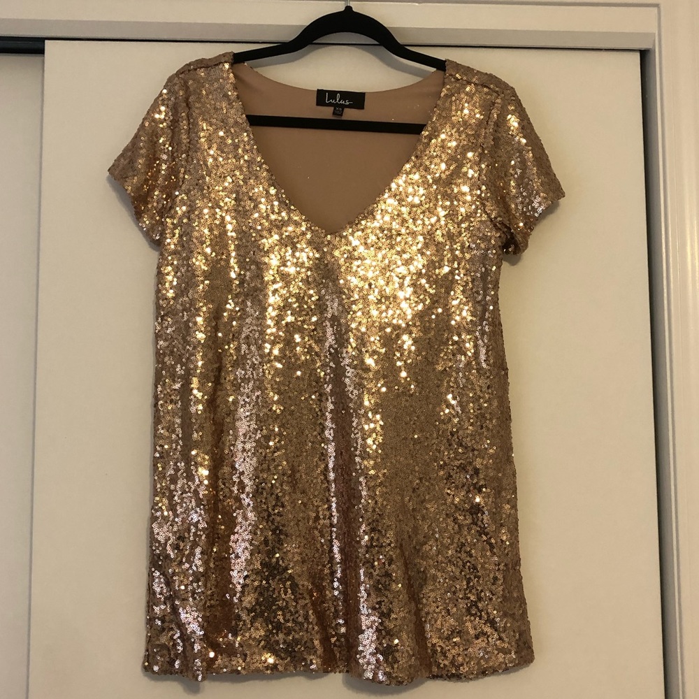 Lulu’s Sequin Shift Dress